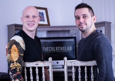 Artists behind THECREATIVELAB, Mikey Mathieson and Chris Kidd