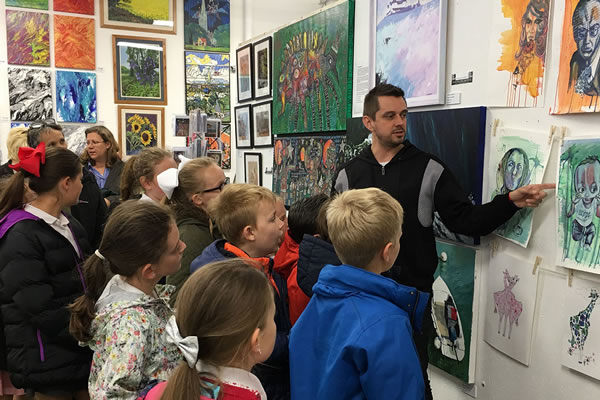 Pupils from St Nicholas School take a behind-the-scenes tour of Flemingate