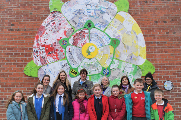 Children celebrate cycling legend Beryl and Yorkshire girl power